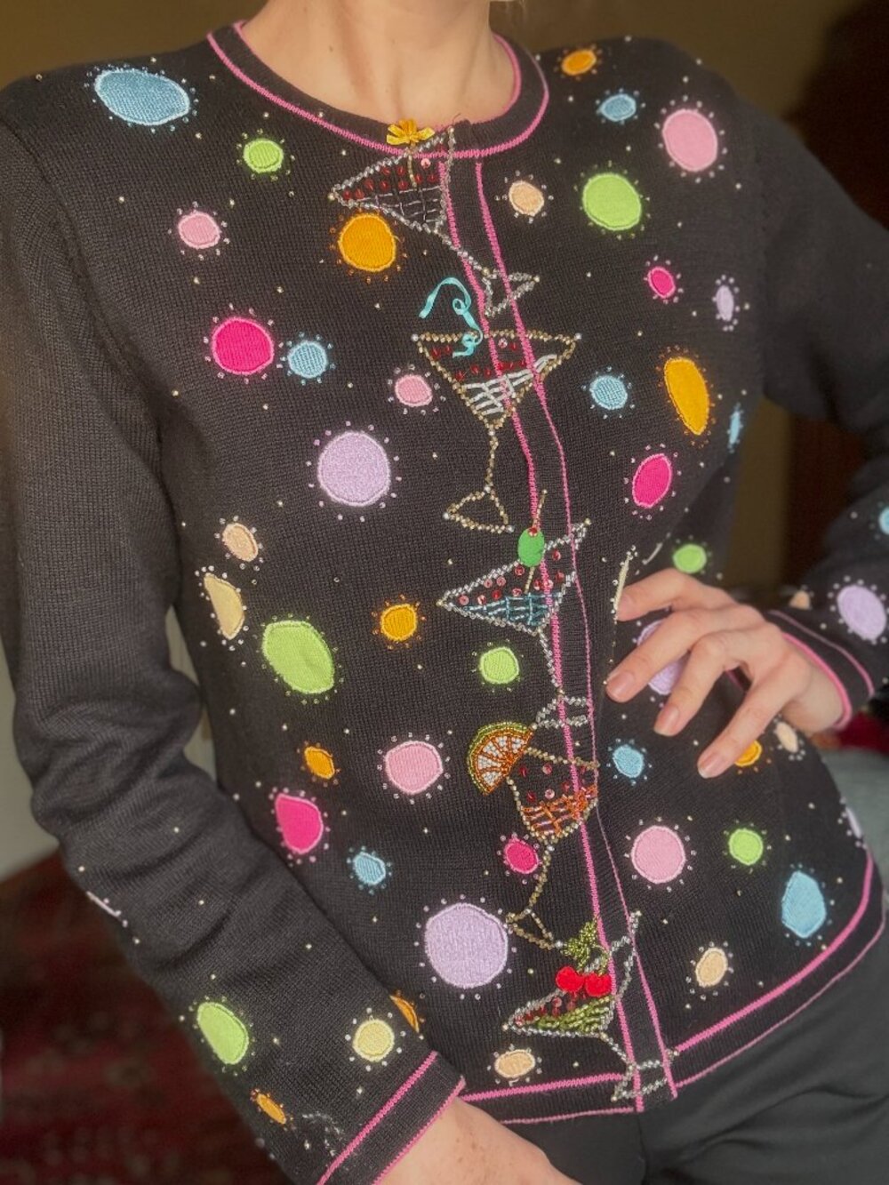 Y2K Cocktail Party Cardi by Jack B Quick M
